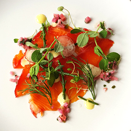 Bridge of Orchy Restaurant Locally sourced smoked salmon starter
